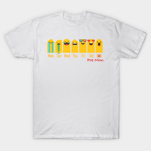 Almost Monday emoji calendar T-Shirt-TOZ